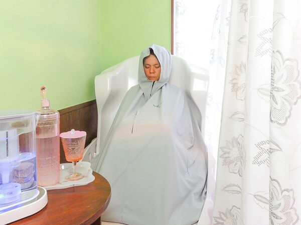 よもぎ蒸しの画像